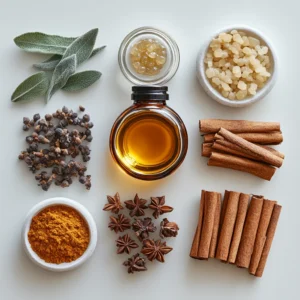 Ingredientes de la fragancia lux spiced amber and maple