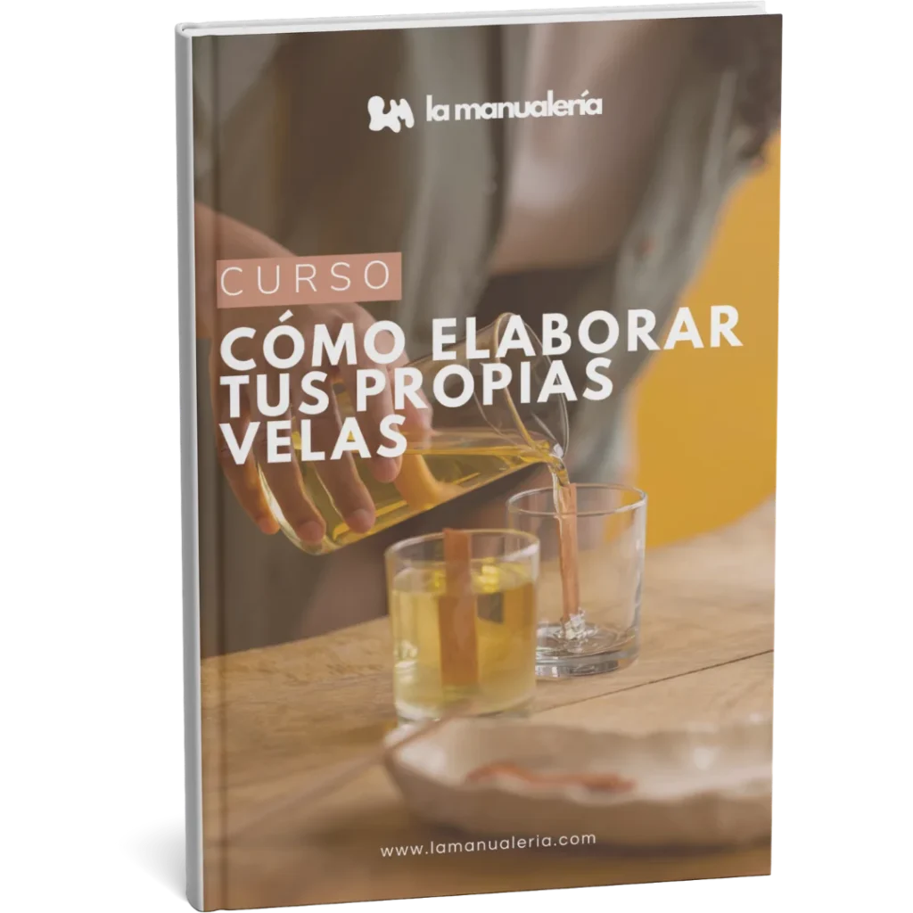Mockup del manual de la guia gratis para elaboracion de velas y calculadora de velas